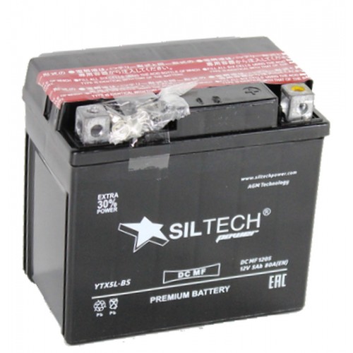 Аккумулятор SILTECH DC1205.1 12V5Ah о.п. (12N5-3B) сух/зар с/эл [д120ш60в130/60]
