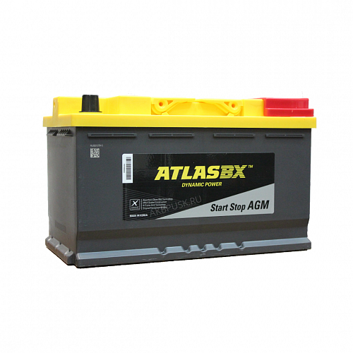 Аккумуляторная батарея ATLAS AGM (SA 58020)  80 А/ч (800 EN)