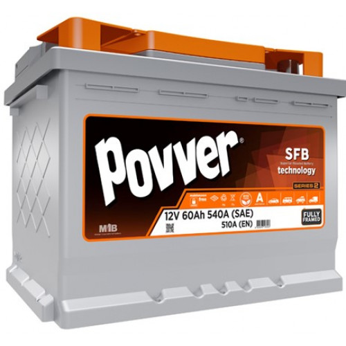 Аккумулятор POVVER SERIE 3  6CT- 60 (о.п.) низ. (LB2.60.054.A) необслуживаемый [д242ш175в175/540]   