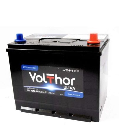 Аккумулятор Volthor Ultra  ASIA 6СТ- 75 оп ниж.креп. необслуживаемый  [д260ш173в198(218)/700] [D26]