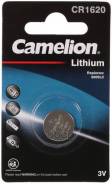 /Батарейка литиевая дисковая специальная 3В 1шт Camelion Lithium CR1620-BP1