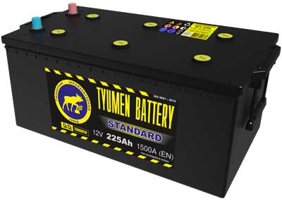 Аккумулятор Тюмень TYUMEN Battery STANDART 6СТ -  225 Ач L Евро [д518ш278в242/1450]