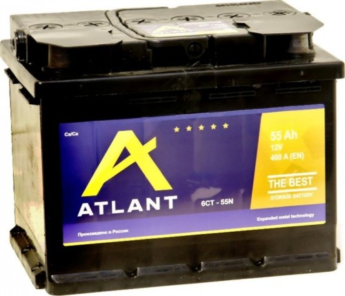  Аккумулятор ATLANT каз 6СТ-  55 VL АПЗ (п.п.) [д242ш175в190/460]   [L2]