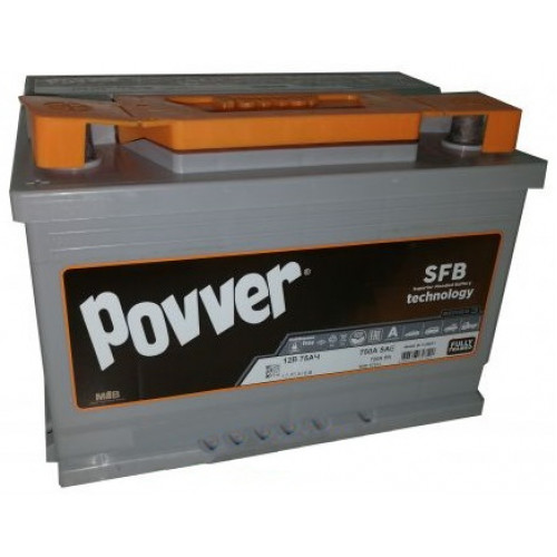 Аккумулятор POVVER SERIE 3  ASIA  6CT- 80 (о.п.) (D26.80.066.C) необсл. ниж. креп. [д260ш173в225/660