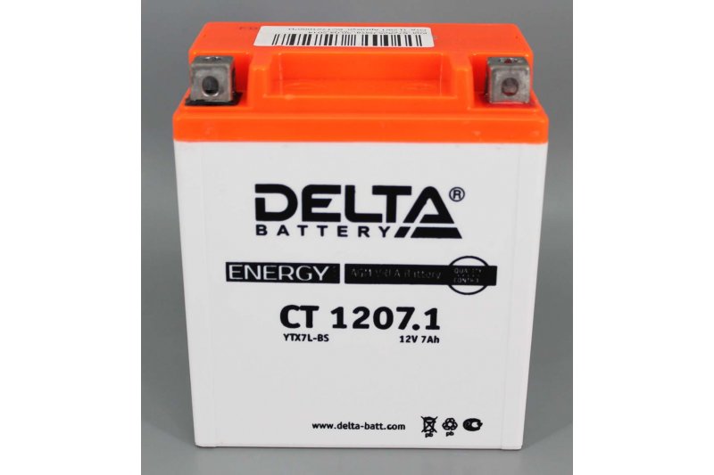 Battery 1207. Аккумулятор Delta CT 1207.1. Delta CT1207.1 (ytx7l-BS). Delta CT1207.1. Аккумулятор Дельта ст 1207.