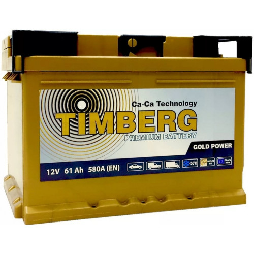 Аккумулятор  Timberg Gold Power  6СТ-  61 VRLA (о.п.) низ. [д242ш175в175/600   [LB2]
