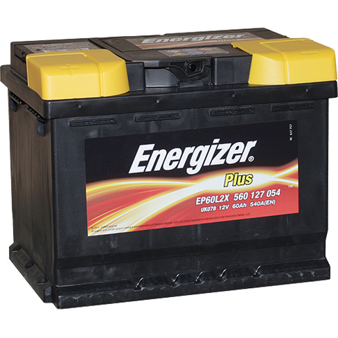 Аккумулятор ENERGIZER PLUS 6CT- 60 (п.п.) (EP60L2X) [д242ш175в190/540] [L2]