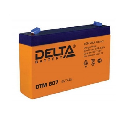 Аккумулятор DELTA DTM-607 (6V7A) [д151ш34в100]