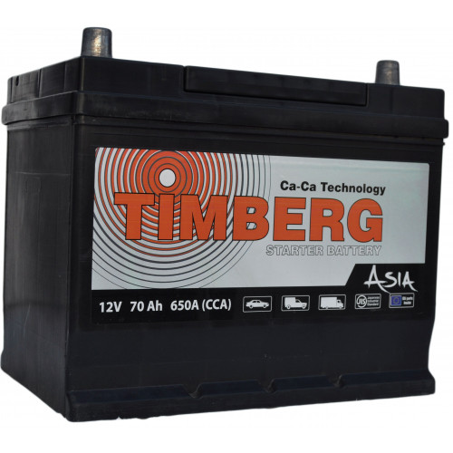 Аккумулятор Timberg Asia 6СТ- 70 VL (о.п.) MF80D26L ниж.креп.  [д257ш172в220/650]   [D26]