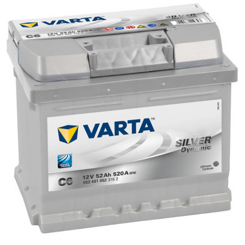 Аккумулятор Varta SD 6CT-52 R (C6) (о.п.) низ. [д207ш175в175/520]