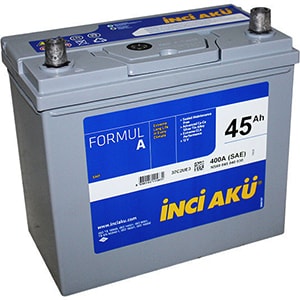 Аккумулятор Inci Aku ASIA FormulА 6СТ -  45 (п.п.) (55B24R) тонк.кл. [д237ш127в223/400]  [B24]