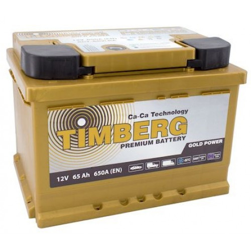 Аккумулятор  Timberg Gold Power  6СТ-  65 VRLA (о.п.) низ. [д242ш175в175/65                         