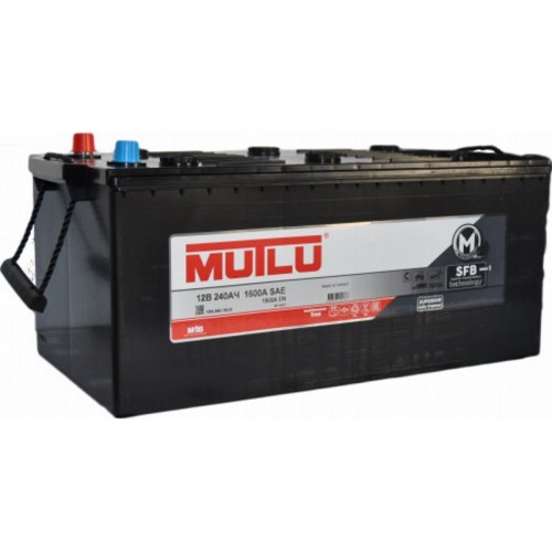 Аккумулятор Mutlu SERIE 1  6CT-  240 (евро) чёрный (1D6.240.150.B) [д518ш273в242/1500]              