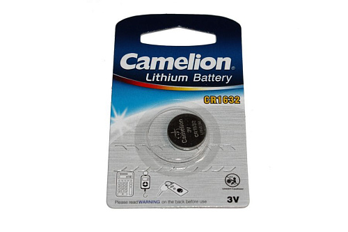 /Батарейка литиевая дисковая специальная 3В 1шт Camelion Lithium CR1632-BP1