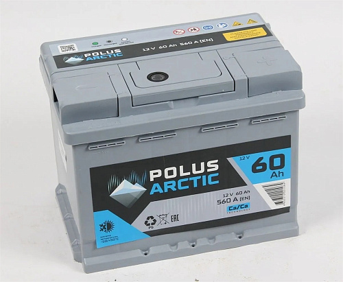 Аккумулятор POLUS ARCTIC 6СТ-60.0 низкий