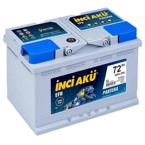 Аккумулятор Inci Aku Nanogold Start-Stop EFB 6СТ- 72 (о.п.) [д278ш175в190/680EN] [L3]