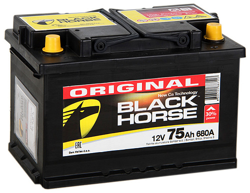 /Аккумулятор Black Horse 6CT-75.0