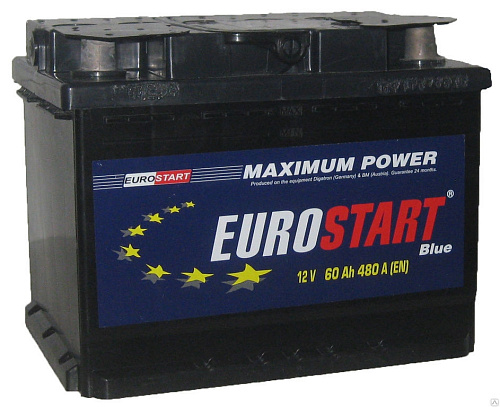 Аккумулятор EUROSTART Blue 6СТ- 60 (о.п.) [д242ш175в190/460EN] [L2]