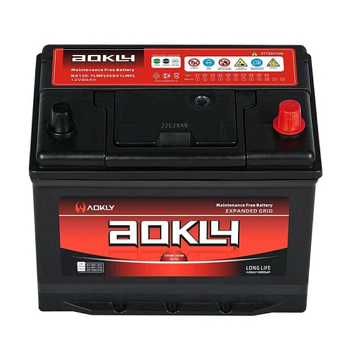 /Аккумулятор AOKLY ASIA 70 А/ч обратный R+ 230x173x220 D23 EN 580 А