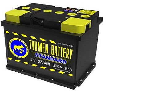 Аккумулятор Тюмень STANDARD 6СТ -  55 L (о.п) [д242ш175в190]                    