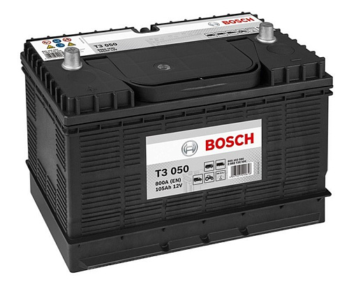 Аккумуляторная батарея Bosch T3 105Ah 800А + слева 330x172x240 \