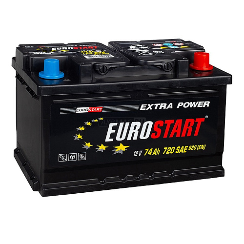 Аккумулятор EUROSTART 6CT-75 о.п. [д278ш175в195] 680A