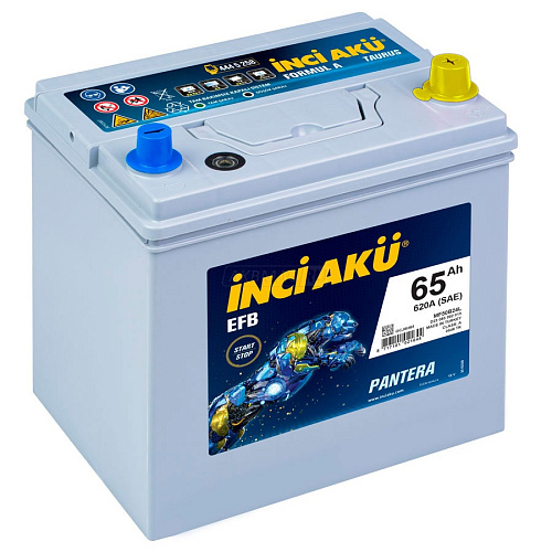 Аккумулятор Inci Aku ASIA Nanogold Start-Stop EFB 6CT-65 (о.п.) (75D23L)