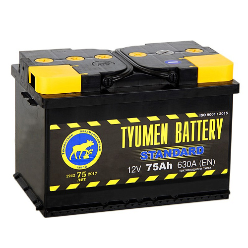 Аккумулятор TYUMEN BATTERY 6CT-75L STANDART о/п