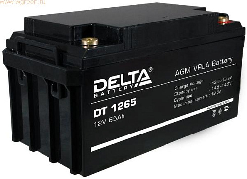 Аккумулятор DELTA DT-1265 (12V65A) [д350ш167в183]         