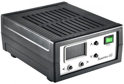 Зарядное устройство Вымпел-50 (автомат, 0,5-15А, 5.5-18В, сег.светодиод.амп)