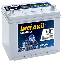 Аккумулятор Inci Aku ASIA MAXIMA 6СТ- 68 (о.п.) (80D23L) ниж.креп. [д232ш173в225/600SAE] [D23]
