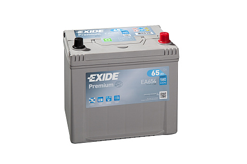 Аккумуляторная батарея EXIDE EA654 PREMIUM евро 65Ah 580A 230/170/225\