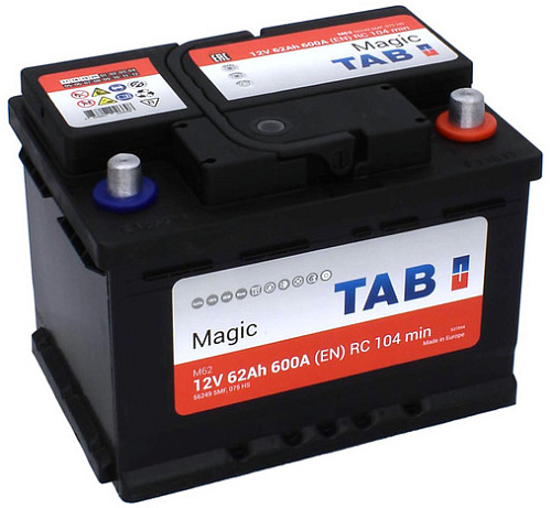 Аккумулятор TAB MAGIC 6СТ-62.0 низкий                                     