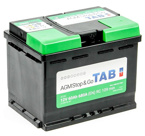 Аккумулятор TAB AGM Stop&Go 6CT-60.0