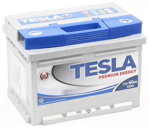 Аккумулятор TESLA PREMIUM ENERGY 6СТ-60.0 низкий
