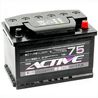 Аккумулятор ACTIVE FROST AF 6СТ-  75 VLЗ (о.п) [д278ш175в190/560]  [L3] 