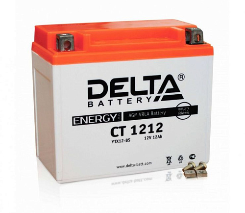 Аккумулятор DELTA СТ-1212 зал. п.п. (YTX12-BS) [д150ш87в130/180]