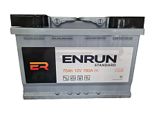 Аккумулятор ENRUN Standart 6СТ- 75 (о.п.) [д278ш175в190/760EN] [L3]