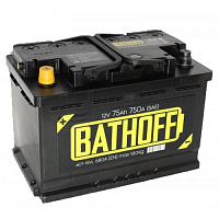 Аккумулятор BATHOFF 6СТ- 75 VL (п.п.) [д278ш175в190/680]