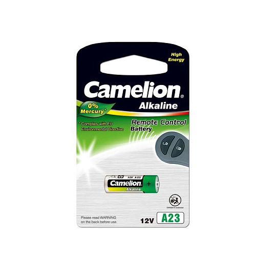 батарейка алкалиновая для сигнализации тип А23 12в 1шт Camelion Plus Alkaline LR23A-BP1
