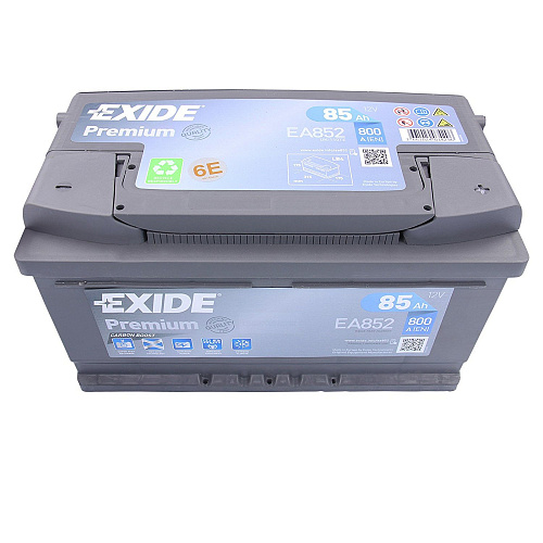 Аккумуляторная батарея  EXIDE EA852 PREMIUM о.п 85Ah 800A 315/175/175\