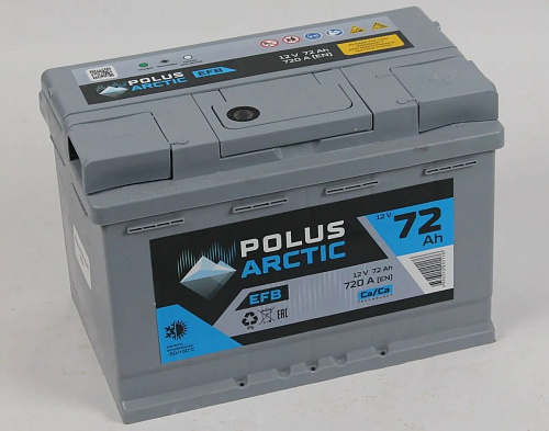 Аккумулятор POLUS ARCTIC EFB 6СТ-72.0
