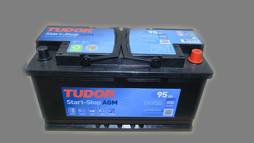 Аккумулятор TUDOR AGM 95 А/ч обратная R+ EN 850A 353x175x190 TK950 TK950
