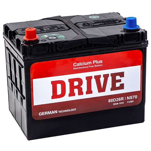 Аккумулятор Drive (80D26R) 70 (п.п) ниж.креп. [д260ш173в225/460]   [D26]