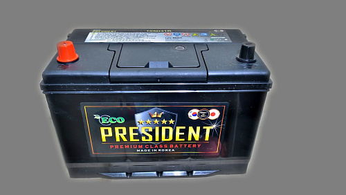 Аккумулятор ECO PRESIDENT 6СТ-90 (105D31R)  ниж.креп. п.п. [д302ш172в225/870]   [D31]