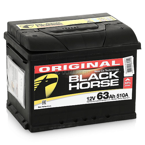 Аккумулятор Black Horse  63 А/ч о.п. низ. [д242ш175в175/510] [LB2]