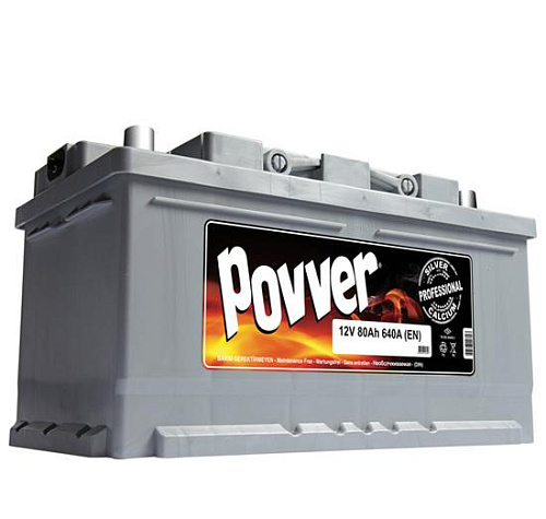 Аккумулятор POVVER SERIE 2  6CT-  80 (о.п.) низ. (LB4.80.062.A) необслуживаемый [д315ш175в175/620]  