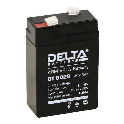 Аккумулятор DELTA DT-6028 (6V2.8A)[д66ш33в99]