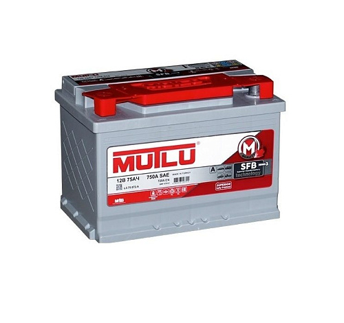 Аккумулятор MUTLU SFB 75 А/ч 575 110 072 прямая L+ EN 720A 278x175x190 L3.75.072.B