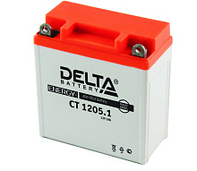 Аккумулятор DELTA СТ-1205.1  зал о.п. (YB5L-B) [д120ш61в129/45]                                 